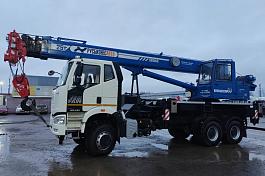 КС 55713-9В-1 автокран 25т.(FAW-3250) ОВОИД колесная формула 6х6