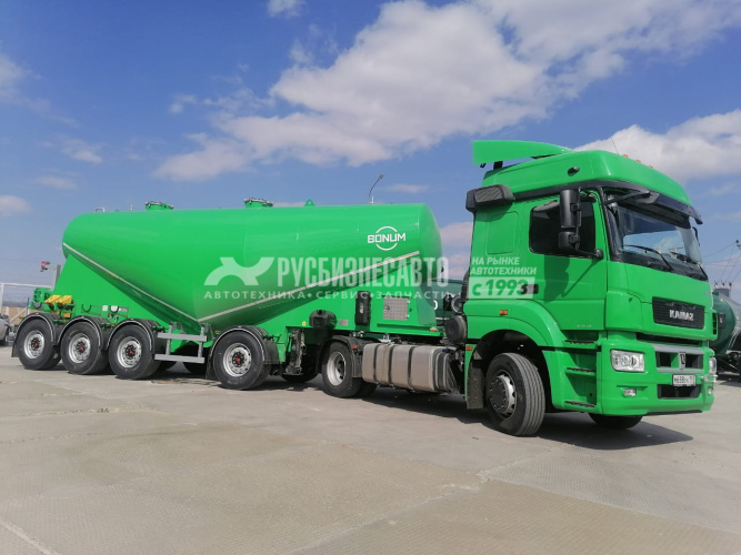 Купить Полуприцеп-цементовоз 914231 (31 м3, компрессор электрический 7,2 м3/мин, 4 оси OK/Trax) в компании Русбизнесавто - изображение 1