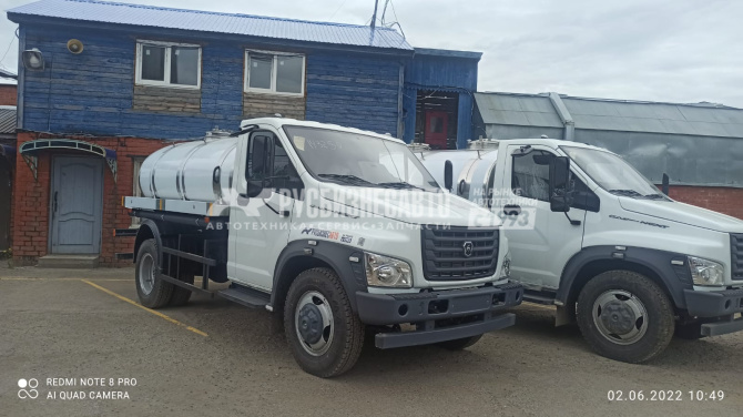 Купить АЦ пищевая ГАЗ-C41R13 (4,2 м3, 2 отсека, ТМД-ЦП-4.2/2-01) в компании Русбизнесавто - изображение 0