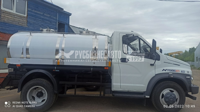 Купить АЦ пищевая ГАЗ-C41R13 (4,2 м3, 2 отсека, ТМД-ЦП-4.2/2-01) в компании Русбизнесавто - изображение 3